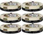 3M Scotch Contractor Grade Masking Tape 2020-24AP, (24mmx 55m) - Pack of 6