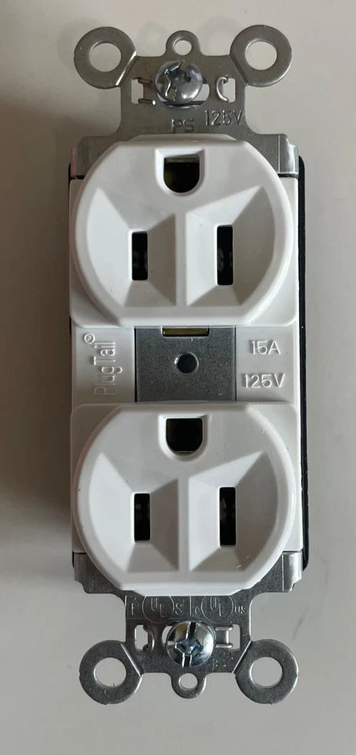 Legrand Pass & Seymour PT5262-W PlugTail Duplex Receptacle White Pack of 10