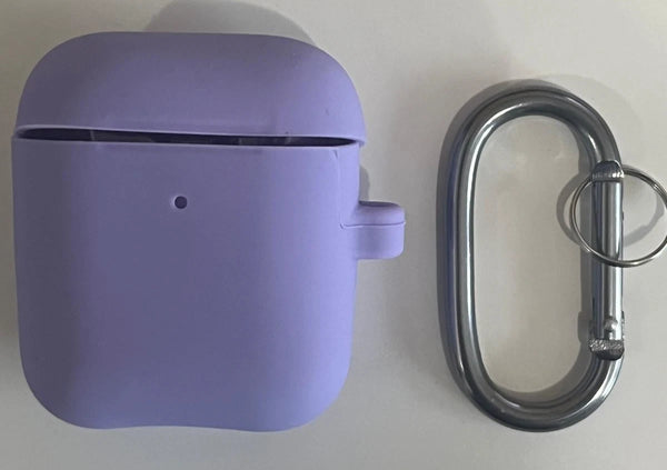 Apple AirPods Charging Case for Apple 1st & 2nd Gen with Carabiner & Gift Box