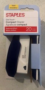 Staples One Touch Compact Stapler - Reduced effort 20 Sheets - Blue Color