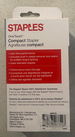 Staples One Touch Compact Stapler - Reduced effort 20 Sheets - Blue Color