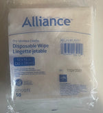 ALLIANCE Disposable Wipe by Medline – 12"x13" (1000 Count) – White, Non Scented