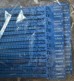 Plastic Seal Truck Trailer Numbered Security Tags - Royal Blue Canada 10 - 0746