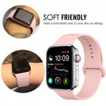 Pink Silicone Sport Band Loop for Apple Watch – 42/44 mm (M/M)