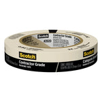 3M Scotch Contractor Grade Masking Tape 2020-24AP, (24mmx 55m) - Pack of 6